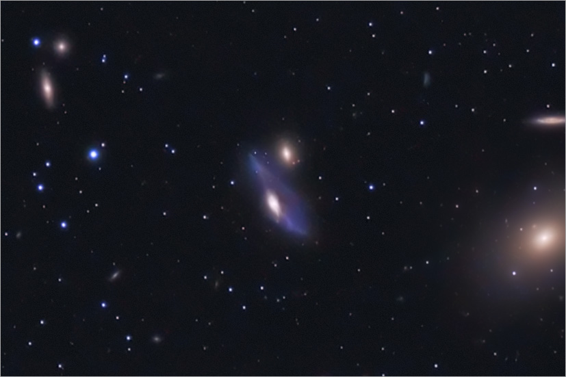 NGC 4438 and NGC 4435, The Eyes