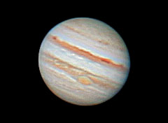 Composite image of Jupiter taken with a 70mm refractor