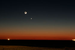 Venus and Jupiter