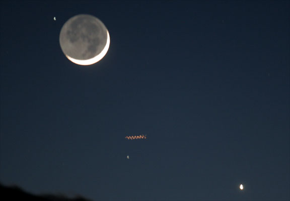 The Moon and Venus