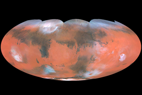 Mars Map, Hubble Space Telescope